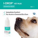 I-DROP VET PLUS Lubricating Eye Drops for Pets: for Acute or Seasonal Dry Eyes, Superior Comfort, Fewer Applications Needed, 0.25% Hyaluronan, Long-lasting Relief, Multidose Bottle, One Bottle (10 ml)