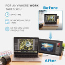 Portable Monitor -Duex Pro Upgraded 2.0 with Kickstand Combo, 12.5" Full HD IPS Screen for Laptops, USB C/Type -A Lightweight Dual Laptop Monitor, Brightness Adjustable Anti Glare Portable Screen