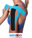 Kinesiology Therapeutic Tape Precut Roll | Recovery Sports Athletic Physio Therapy Injury Support | Elastic Breathable Cotton Water Resistant | Tendon Joint Ligament Muscle Pain Relief