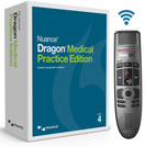 Nuance Dragon Medical Practice Edition 4 with Philips - SMP4000 SpeechMike Air Wireless Dictation Microphone