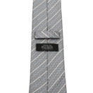 Darth Vader Modern Stripe Gray Mens Tie