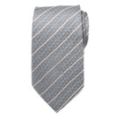 Darth Vader Modern Stripe  Gray Mens Tie