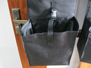 Police Style Hanging Locker or Closet Door Organizer 11" x 52" - Locker Org, Black