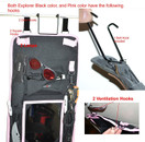 Police Style Hanging Locker or Closet Door Organizer 11" x 52" - Locker Org, Black