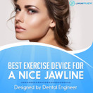 JawFlex Jawline Exerciser & Face Exerciser for Women & Men - Device & Tool for TMJ and Jaw Exerciser for Facial Fitness to Strengthen Facial Muscles, Remove a Double Chin & Facial Toning - Clear