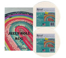 Jelly Roll Rug Kit Bundle, Including Pattern and Two (2) Rolls of Bosal Katahdin Batting On-A-Roll (Standard Version)