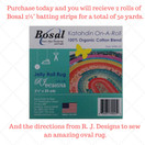 Jelly Roll Rug Kit Bundle, Including Pattern and Two (2) Rolls of Bosal Katahdin Batting On-A-Roll (Standard Version)