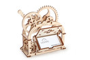 Ugears Mechanical Etui 3D Puzzle, Wooden Building Blocks, Decorative Desktop Business Card Holder, Brain Teaser Game For Teens & Adults