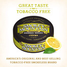 Smokey Mountain Herbal Snuff, Citrus - 5 Cans, Nicotine-Free and Tobacco-Free - Herbal Snuff - Great Tasting & Refreshing Chewing Tobacco