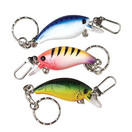 U.S. Toy Dozen Assorted Design Fishing Lure Keychain Rings - 3inches