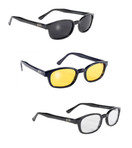 Pacific Coast Sunglasses Original KD's Biker Sunglasses 3-Pack Smoke, Clear and Yellow Lenses