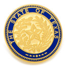 Cufflinks Inc. State of Texas Seal Lapel Pin, Gold Tone