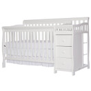 Dream On Me 5-in-1 Brody Convertible Crib with Changer in White, Greenguard Gold Certified