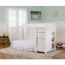 Dream On Me 5-in-1 Brody Convertible Crib with Changer in White, Greenguard Gold Certified