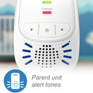 VTech DM111 Audio Baby Monitor with up to 1,000 ft of Range, 5-Level Sound Indicator, Digitized Transmission & Belt Clip