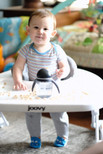 Joovy Spoon Walker, Adjustable Baby Walker, Activity Center, Charcoal