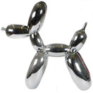 GTP | Green Tree Products | Balloon Dog - Large - Dog Sculpture | 10"H x 9.5"L x 3"W inches (Black)