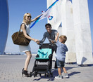 gb Pockit Ultra Compact Lightweight Travel Stroller in Capri Blue, The World's Smallest Folding Stroller