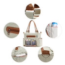 SoHo Grand Central Station Diaper Bag 7Pc, Striped