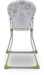 Delta Children EZ-Fold High Chair for Babies and Toddlers - Compact High Chair with Adjustable Tray, Starburst