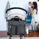 Skip Hop Greenwich Simply Chic Diaper Tote, Smoke