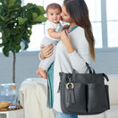 Skip Hop Greenwich Simply Chic Diaper Tote, Smoke