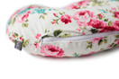 Minky Nursing Pillow Cover - White Floral Pattern Slipcover