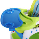 Sandinrayli 3 in 1 Toddler Highchairs Booster Seats Convertible High Chair w/Feeding Tray Blue-Green ­