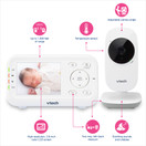 VTech VM3252 2.8â Digital Video Baby Monitor with Full-Color and Automatic Night Vision, White