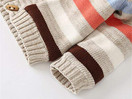 Baby Toddler Boys Girls Striped Long Sleeve Sweaters Cardigan Warm Outerwear Jacket