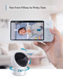 Video Baby Monitor, eufy Security, Video Baby Monitor with Camera and Audio, 720p HD Resolution, Night Vision, 5" Display, 110 Wide-Angle Lens Included, Lullaby Player, Ideal for New Moms