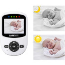 Video Baby Monitor with Digital Camera, ANMEATE Digital 2.4Ghz Wireless Video Monitor with Temperature Monitor, 960ft Transmission Range, 2-Way Talk, Night Vision, High Capacity Battery