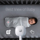 Nanit Plus - Smart Baby Monitor and Wall Mount: Camera with HD Video & Audio - Sleep Tracking - Night Vision - Temperature & Humidity Sensors and Two-Way Audio