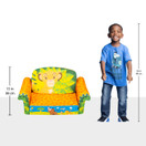Marshmallow Furniture 2-in-1 Flip Open Foam Couch Bed Sleeper Sofa Kid's Furniture for Ages 18 Months and Up, The Lion King