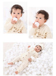 JunNeng Baby Newborn Cotton Knitted Sweater Romper Longsleeve Outfit with Warm Hat Set