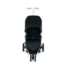 BRITAX B-Lively Lightweight Stroller, Raven | One Hand, Easy Fold + Infinite Recline + Front Access Storage + Peekaboo Window