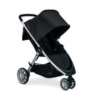 BRITAX B-Lively Lightweight Stroller, Raven | One Hand, Easy Fold + Infinite Recline + Front Access Storage + Peekaboo Window