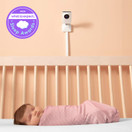 Miku Smart Baby Monitor - Breathing & Movement Monitor - HSA/FSA Approved - Real-Time Breathing & Sleep Tracking - HD Video & Audio, Night Vision, Two-Way Talk, Sound, Humidity & Temperature