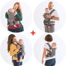 YOU+ME 4-in-1 Ergonomic Baby Carrier, 8 - 32 lbs (Grey Mesh)