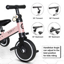 XJD 3 in 1 Kids Tricycles for 1-3 Years Old Kids Trike 3 Wheel Toddler Bike Boys Girls Trikes for Toddler Tricycles Baby Bike Trike Upgrade 2.0