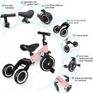 XJD 3 in 1 Kids Tricycles for 1-3 Years Old Kids Trike 3 Wheel Toddler Bike Boys Girls Trikes for Toddler Tricycles Baby Bike Trike Upgrade 2.0