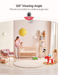 Victure 1080P FHD Baby Monitor Pet Camera 2.4G Wireless Indoor Home Security Camera with Two-Way Audio Motion Detection Night Vision for Baby/Pet/Nanny/Elderly Compatible with iOS & Android System