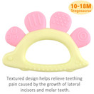 iPlay, iLearn Baby Rattle Set, Soothing Teether, Infant Dinosaur Rattle Toys, Hand Grab and Spin Shaker, Teething Sensory Toy, Newborn Shower Gifts for 3 6 9 12 Month Toddlers Boys Girls