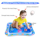 MAGIFIRE Tummy Time Baby Water Mat Infant Water Mat for 3 6 9 Months Boys Girls