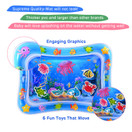 MAGIFIRE Tummy Time Baby Water Mat Infant Water Mat for 3 6 9 Months Boys Girls