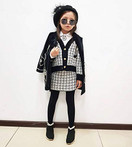 Toddler Baby Girl Knitted Long Sleeve Pompom Sweater T-Shirt Tops + Button Mini Skirts Dress Outfits Fall Clothes Set