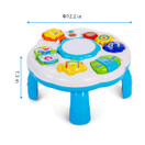 Dahuniu Baby Activity Table Baby Musical Learning Toy 6 to 12 -18 Months Old Boy Girls Activity Center for Toddlers 1-3 Year Olds.Size 12.2 x 12.2 x 7.3 Inches