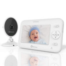 Babynurs Video Baby Monitor with Camera and Audio, 4.3" Baby Monitor with Night Vision, 1000ft Range, 1800mAh High Capacity, Two-Way Talk, VOX Mode, 5 Lullabies, Auto Wake-up, Zoom, Thermal Monitor