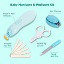 Baby Healthcare and Grooming Kit, 24 in 1 Baby Electric Nail Trimmer Set, Lupantte Nursery Care Kit, Toddler Nail Clippers, Medicine Dispenser, Infant Comb, Brush, etc. Baby Care Products.