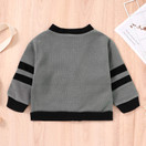 Baby Boys Button-Down V-Neck Cardigan Knitted Sweater Toddler Sweatshirt Casual Outerwear 1-4T Kid